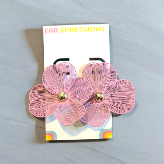 Mauve Petal Earrings