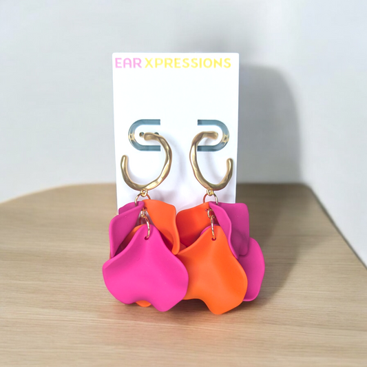 Sunset Petal Earrings